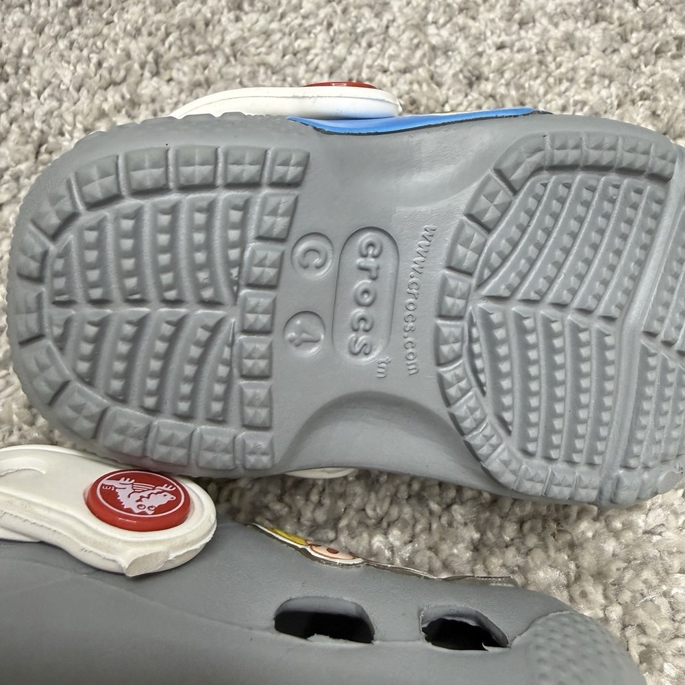 Kids Crocs Paw Patrol Shoes  size C-4 unisex toddler gray - Picture 8 of 11